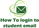 how to login to student email